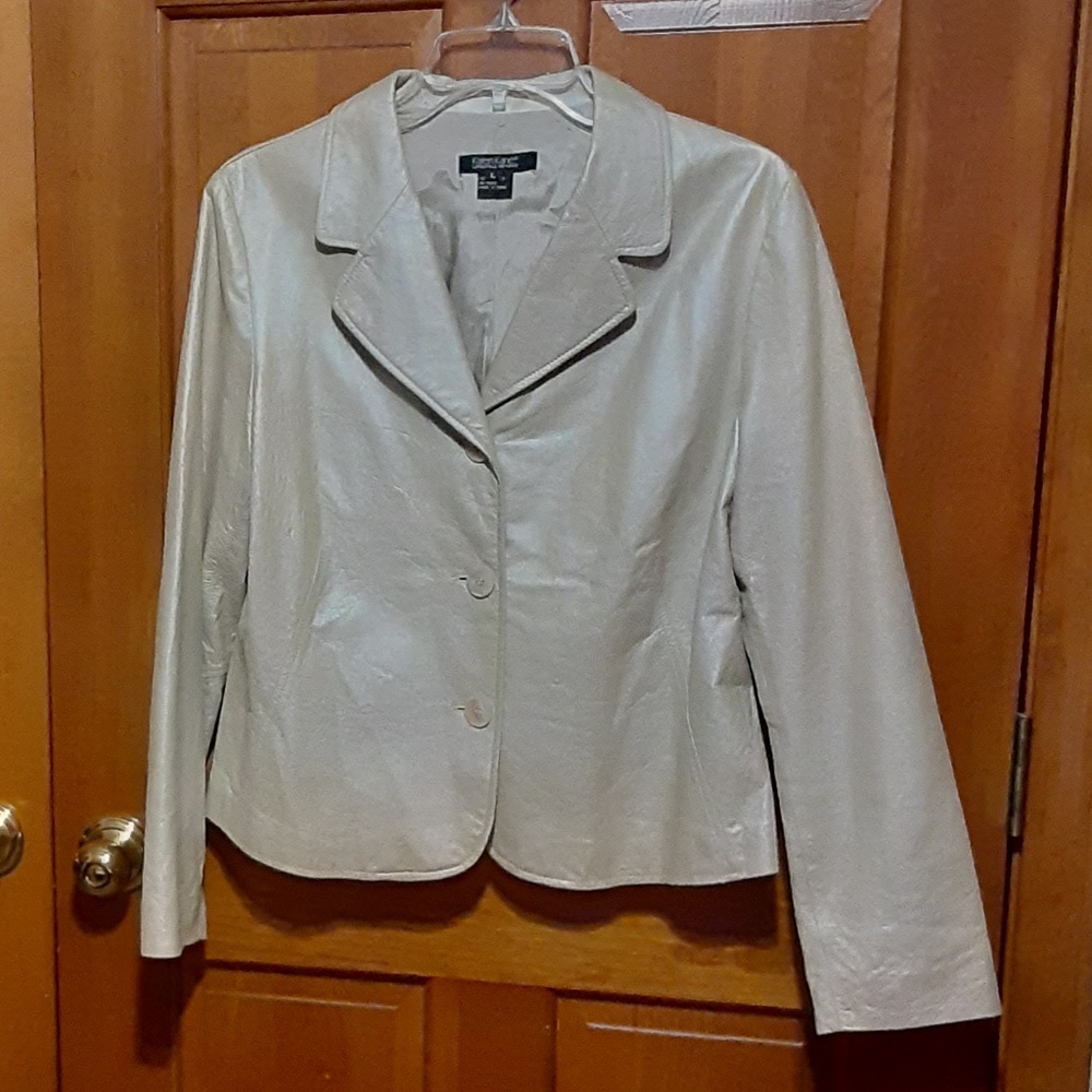 Karen Kane Lined Leather Jacket